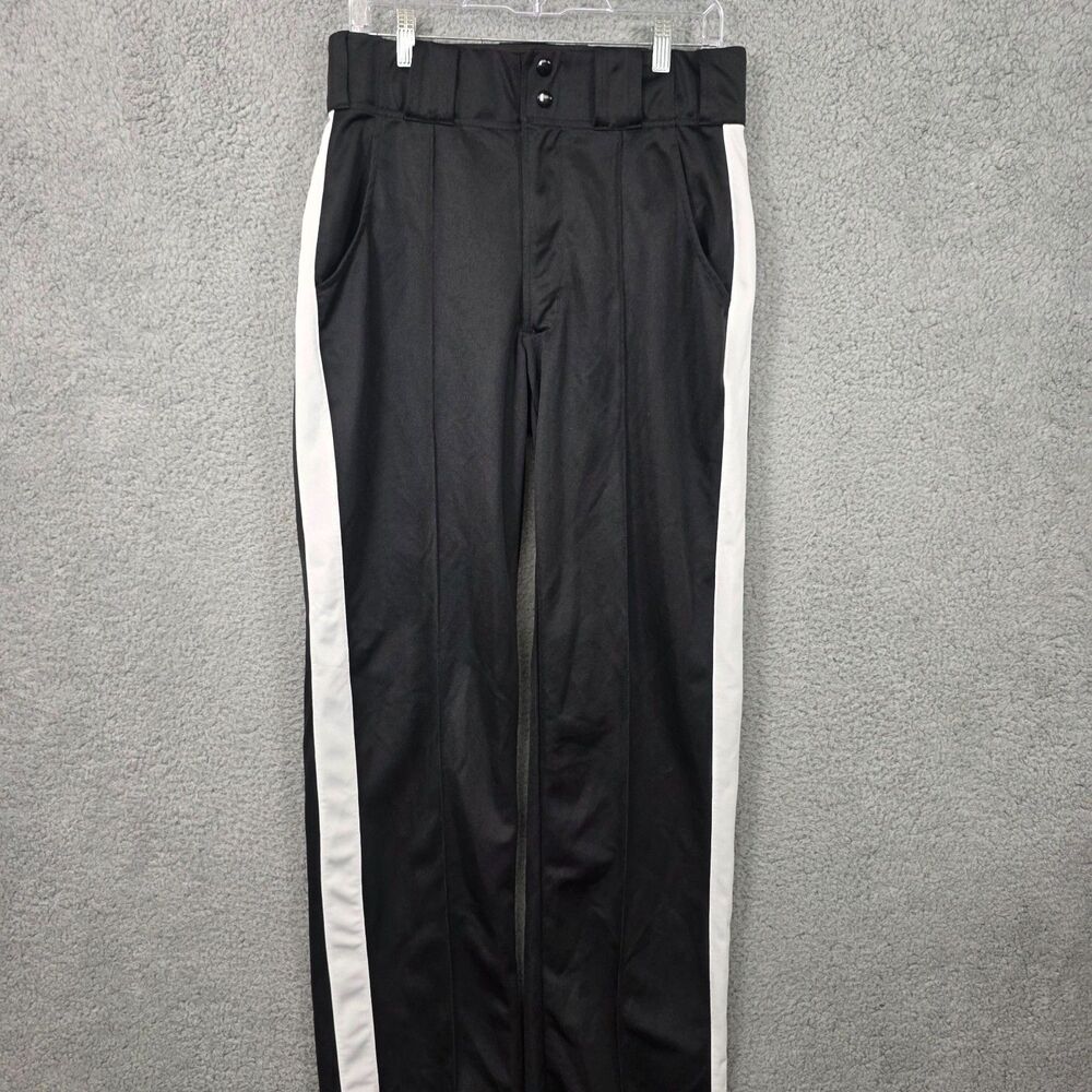 Smitty Umpire Pants Men's Black With White Stripes Polyester Size 32x36